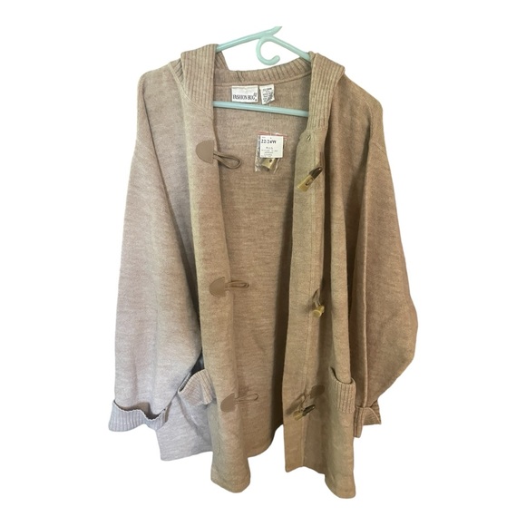 Women’s Fashion Bug 100% Merino Wool Tan size 22/24W Plus RN# 72882 made India - Picture 3 of 9